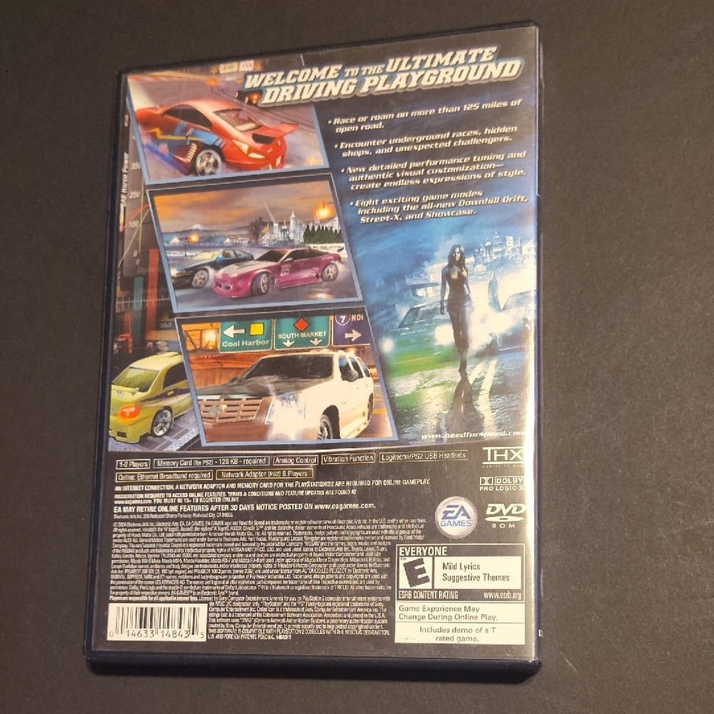 Sony PlayStation 2 Game - Need for Speed: Underground 2 with Black Case - Picture 2 of 3